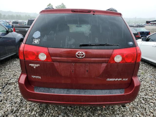 5TDZK22C08S181520 - 2008 TOYOTA SIENNA XLE RED photo 6