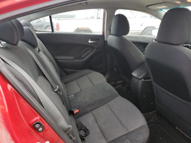 KNAFX4A67E5127187 - 2014 KIA FORTE LX RED photo 10