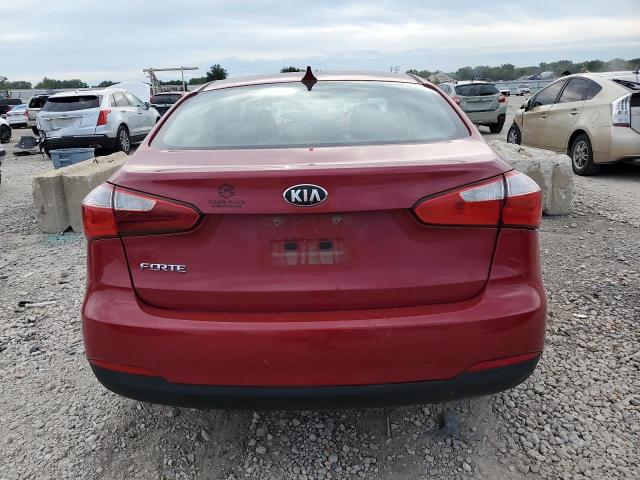 KNAFX4A67E5127187 - 2014 KIA FORTE LX RED photo 6