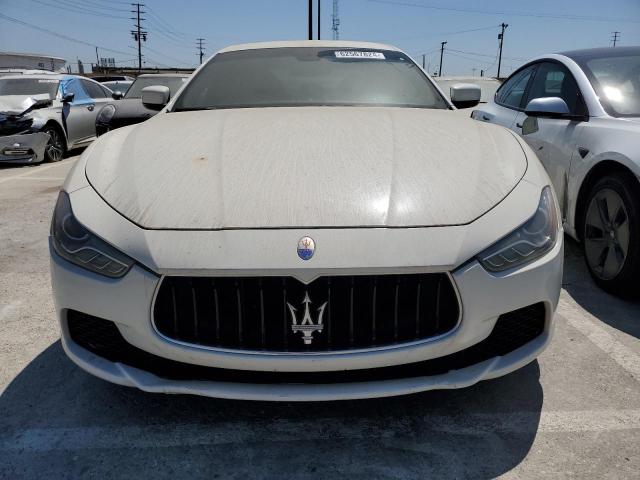 ZAM57XSAXF1156965 - 2015 MASERATI GHIBLI WHITE photo 5