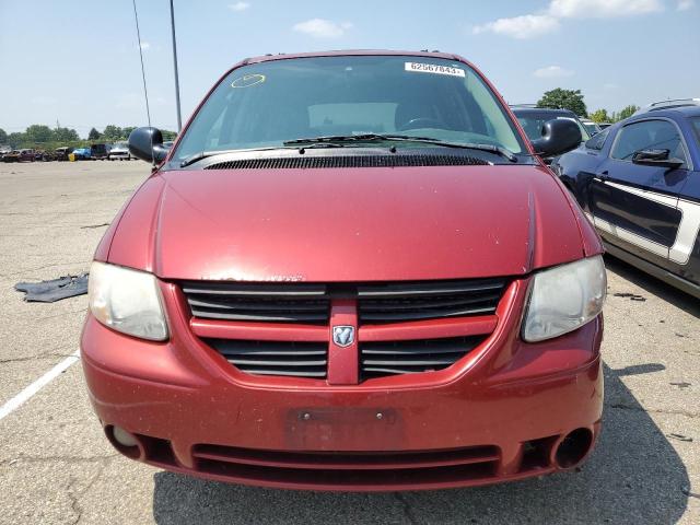 2D4GP44L15R464632 - 2005 DODGE GRAND CARA SXT RED photo 5