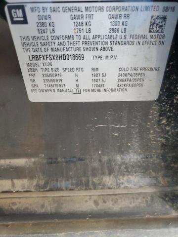 LRBFXFSX8HD018669 - 2017 BUICK ENVISION PREMIUM II Qara foto 12