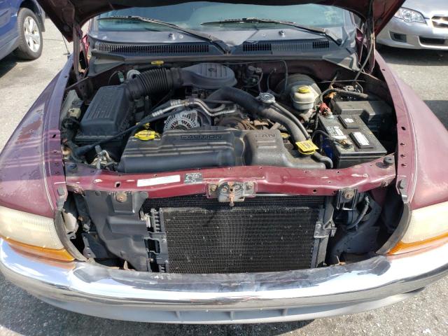 1B7GG22X4YS737444 - 2000 DODGE DAKOTA MAROON photo 11
