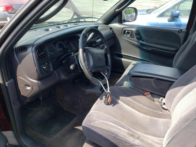 1B7GG22X4YS737444 - 2000 DODGE DAKOTA MAROON photo 8