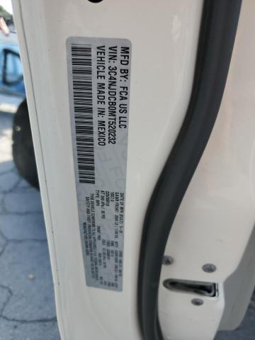 3C4NJDCB0MT520232 - 2021 JEEP COMPASS LIMITED WHITE photo 12