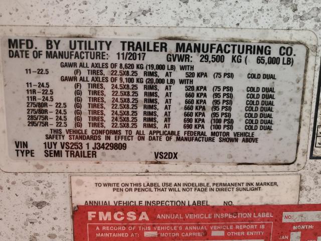 1UYVS2531J3429809 - 2018 UTILITY TRAILER Ağ foto 10