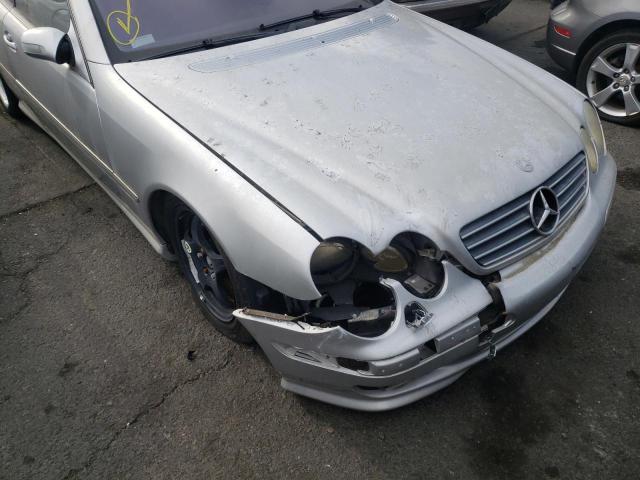 WDBPJ73J41A016477 - 2001 MERCEDES-BENZ CL 55 AMG SILVER photo 9