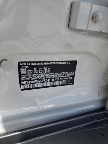 WBY43AW09RFS04150 - 2024 BMW I4 EDRIVE 35 WHITE photo 12