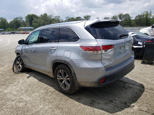 5TDJKRFH9GS243703 - 2016 TOYOTA HIGHLANDER XLE GRAY photo 2