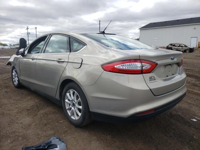 3FA6P0G74FR254172 - 2015 FORD FUSION S BEIGE photo 3