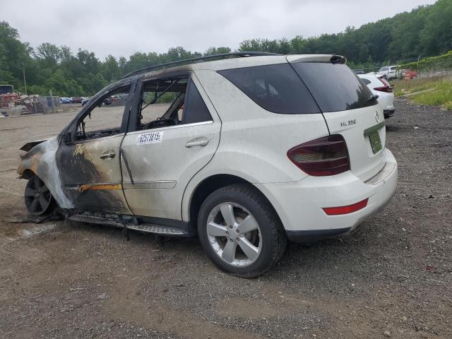 4JGBB8GBXAA539712 - 2010 MERCEDES-BENZ ML 350 4MATIC WHITE photo 2