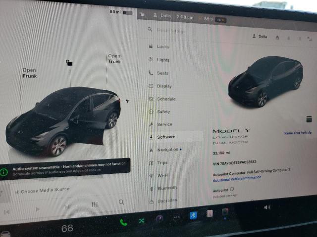 7SAYGDEE5PA023683 - 2023 TESLA MODEL Y 黑色 照片 9