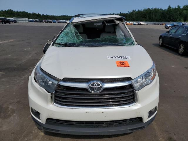 5TDJKRFH1FS107838 - 2015 TOYOTA HIGHLANDER XLE Սպիտակ լուսանկար 5