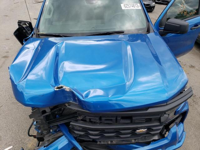 1GCPABEK0NZ614650 - 2022 CHEVROLET SILVERADO C1500 CUSTOM BLUE photo 11