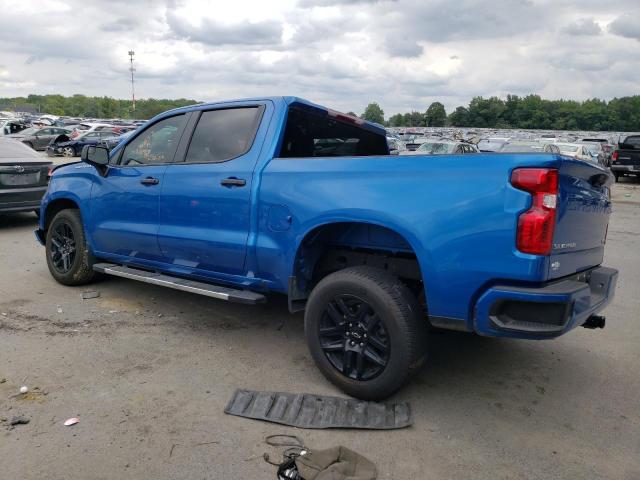 1GCPABEK0NZ614650 - 2022 CHEVROLET SILVERADO C1500 CUSTOM BLUE photo 2