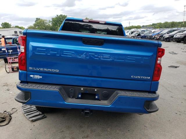 1GCPABEK0NZ614650 - 2022 CHEVROLET SILVERADO C1500 CUSTOM BLUE photo 6