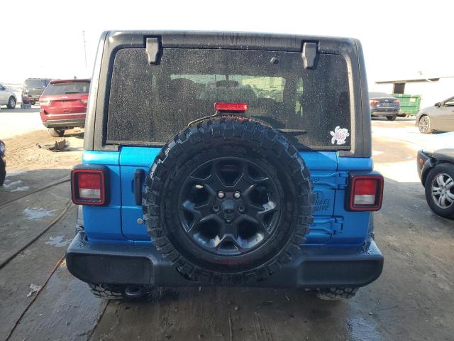 1C4GJXAN3NW144497 - 2022 JEEP WRANGLER SPORT BLUE photo 6