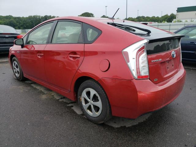 JTDKN3DU9C5463514 - 2012 TOYOTA PRIUS RED photo 2