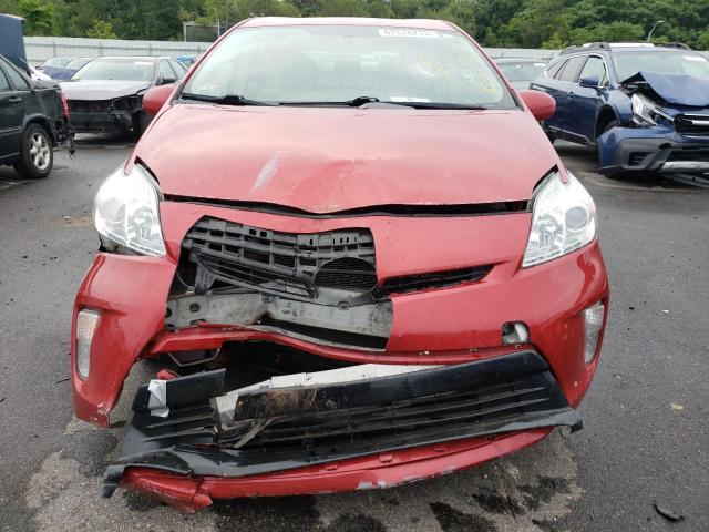 JTDKN3DU9C5463514 - 2012 TOYOTA PRIUS RED photo 5