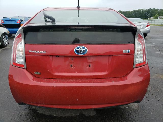 JTDKN3DU9C5463514 - 2012 TOYOTA PRIUS RED photo 6