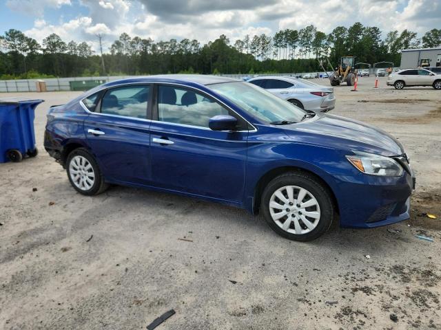 3N1AB7AP5KY375669 - 2019 NISSAN SENTRA S BLUE photo 4