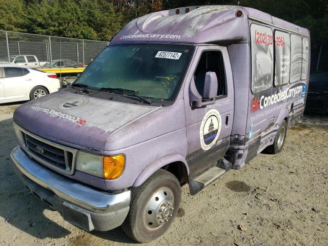 1FDWE35L55HA46878 - 2005 FORD ECONOLINE E350 SUPER DUTY CUTAWAY VAN PURPLE photo 9