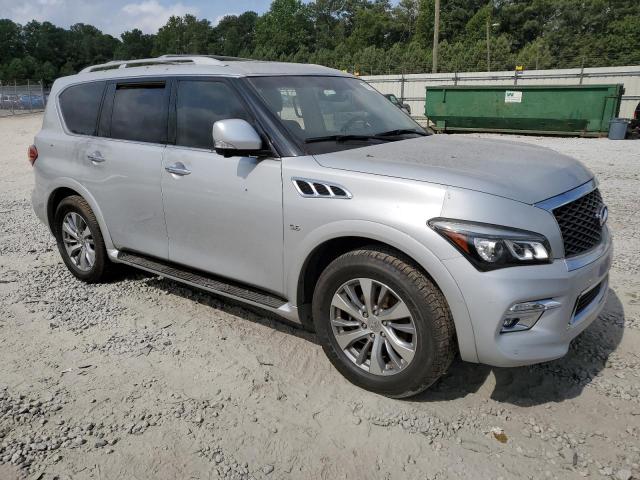 JN8AZ2NF8F9570985 - 2015 INFINITI QX80 SILVER photo 4