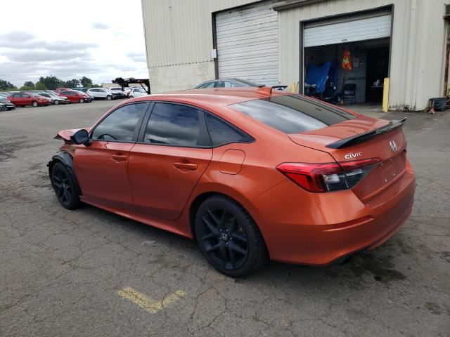 2HGFE1E53NH470047 - 2022 HONDA CIVIC SI ORANGE photo 2
