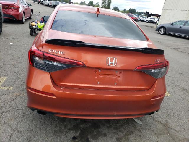 2HGFE1E53NH470047 - 2022 HONDA CIVIC SI ORANGE photo 6