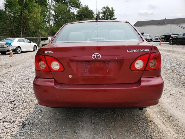 1NXBR32E75Z426627 - 2005 TOYOTA COROLLA CE RED photo 6