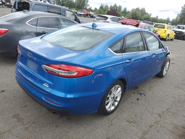 3FA6P0HD7KR179675 - 2019 FORD FUSION SE Կապույտ լուսանկար 3