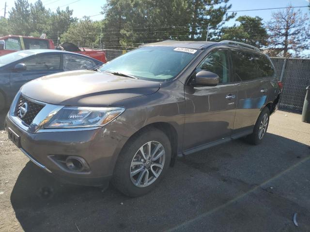 5N1AR2MM2FC704366 - 2015 NISSAN PATHFINDER S GRAY photo 1