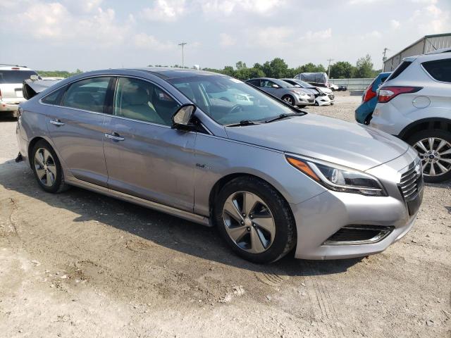 KMHE34L12GA020632 - 2016 HYUNDAI SONATA HYBRID SILVER photo 4