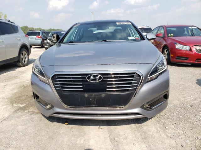 KMHE34L12GA020632 - 2016 HYUNDAI SONATA HYBRID SILVER photo 5