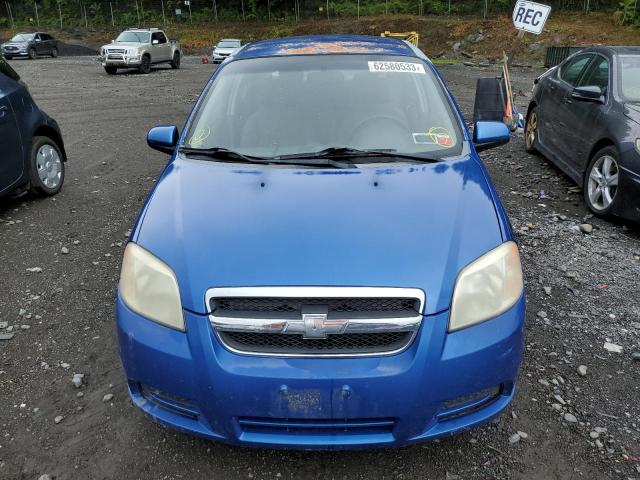 KL1TD56628B121260 - 2008 CHEVROLET AVEO BASE BLUE photo 5
