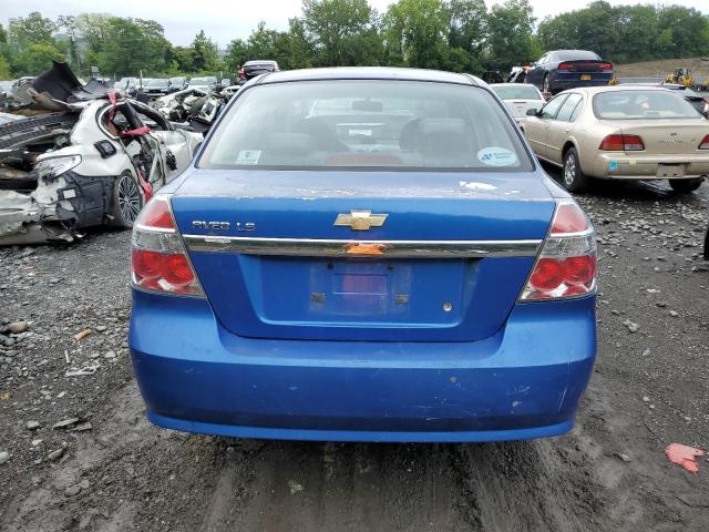 KL1TD56628B121260 - 2008 CHEVROLET AVEO BASE BLUE photo 6