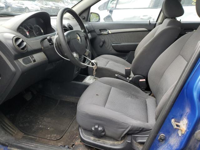 KL1TD56628B121260 - 2008 CHEVROLET AVEO BASE BLUE photo 7