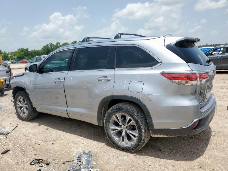 5TDKKRFH3FS052958 - 2015 TOYOTA HIGHLANDER XLE SILVER photo 2
