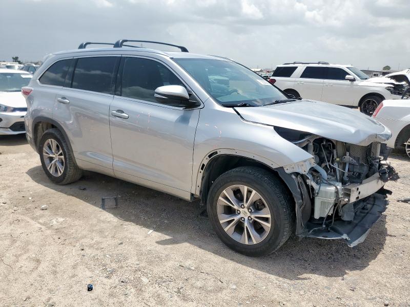 5TDKKRFH3FS052958 - 2015 TOYOTA HIGHLANDER XLE SILVER photo 4