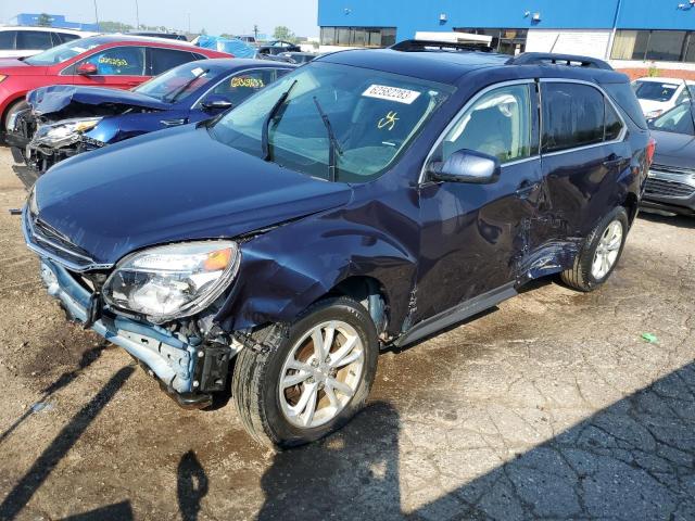 2GNALCEK1H1600024 - 2017 CHEVROLET EQUINOX LT BLUE photo 1