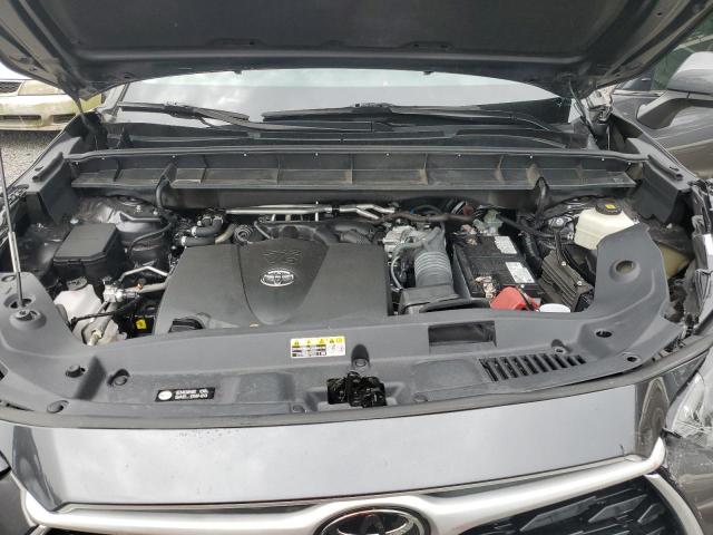 5TDGZRAH5MS043149 - 2021 TOYOTA HIGHLANDER XLE GRAY photo 12