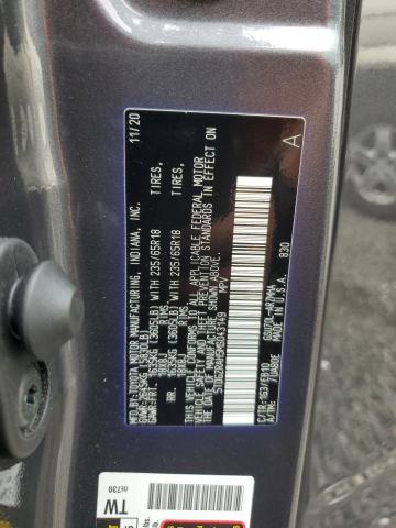 5TDGZRAH5MS043149 - 2021 TOYOTA HIGHLANDER XLE GRAY photo 13