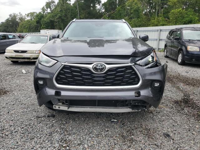 5TDGZRAH5MS043149 - 2021 TOYOTA HIGHLANDER XLE GRAY photo 5