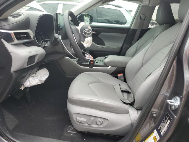 5TDGZRAH5MS043149 - 2021 TOYOTA HIGHLANDER XLE GRAY photo 7