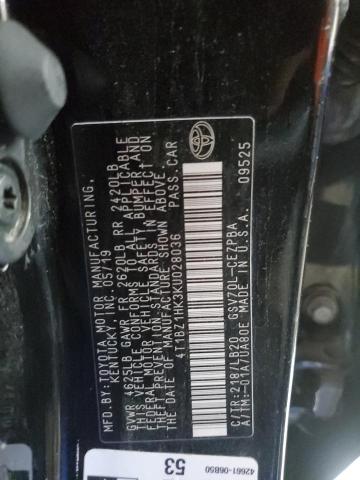 4T1BZ1HK3KU028036 - 2019 TOYOTA CAMRY XSE Qara foto 13