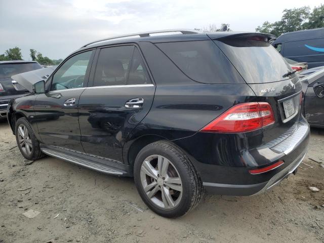 4JGDA5HB9CA028164 - 2012 MERCEDES-BENZ ML 350 4MATIC BLACK photo 2