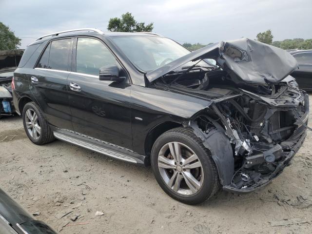 4JGDA5HB9CA028164 - 2012 MERCEDES-BENZ ML 350 4MATIC BLACK photo 4