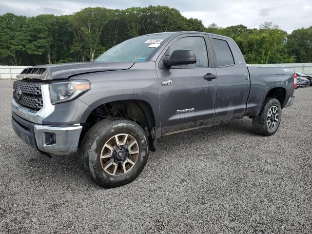 5TFUY5F1XLX913674 - 2020 TOYOTA TUNDRA DOUBLE CAB SR/SR5 GRAY photo 1