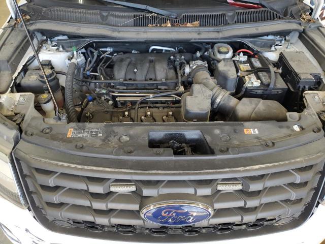 1FM5K8AR6KGA29083 - 2019 FORD EXPLORER POLICE INTERCEPTOR Blanc photo 11