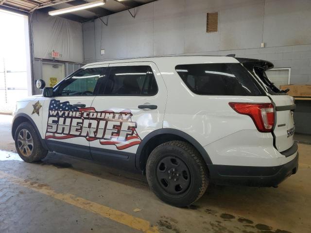 1FM5K8AR6KGA29083 - 2019 FORD EXPLORER POLICE INTERCEPTOR Blanc photo 2